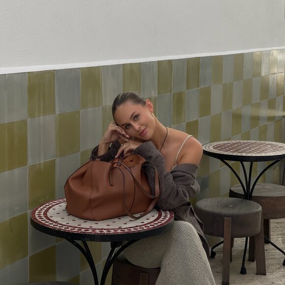 Vegan Leather Brown Tote – Jen + Co - Picture 3 of 6